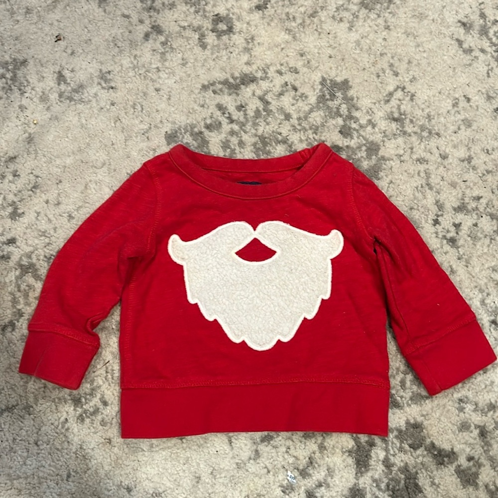 Christmas Santa Beard Sweater 6-12m